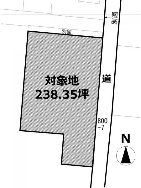 江北町大字佐留志　土地 区画図 