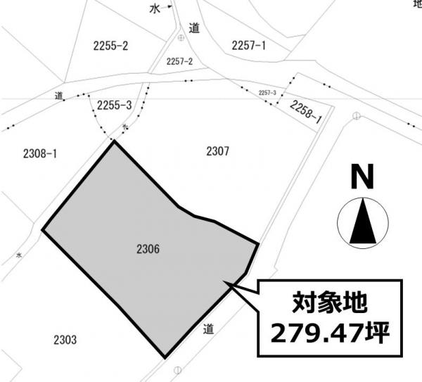 鹿島市大字高津原　土地 区画図 