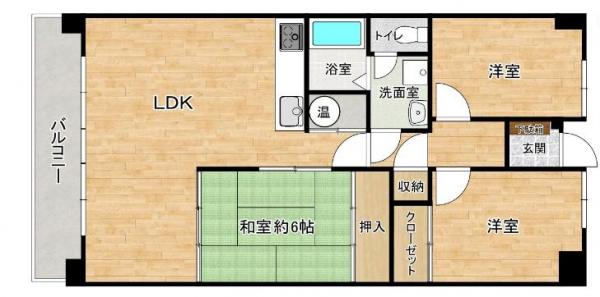 チュリス前原駅西 間取り図 