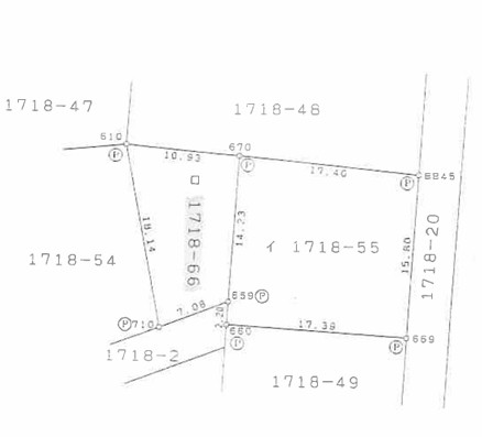 大字下山門　土地 区画図 