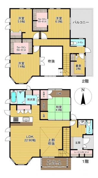 福津市西福間５丁目 間取り図 