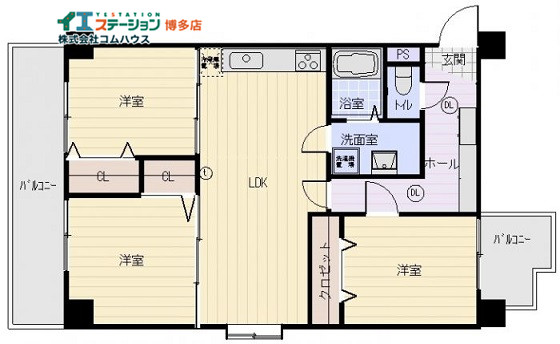 中古マンション 福岡市博多区博多駅南3丁目 JR鹿児島本線博多駅 1598万円