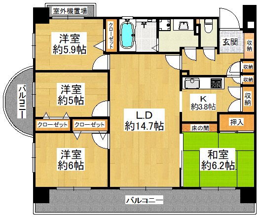 中古マンション 福岡市東区和白東1丁目1-1 西鉄貝塚線和白駅 1790万円