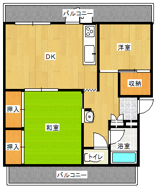 第一大池マンション 間取り図 