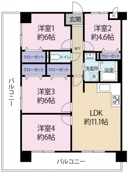 中古マンション 福岡市東区松島1丁目 JR鹿児島本線箱崎駅 1890万円