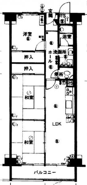 中古マンション 福岡市博多区千代5丁目 福岡市箱崎線千代県庁口駅 1198万円