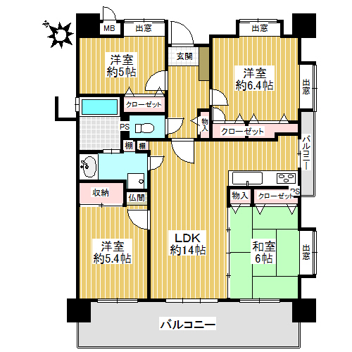 中古マンション 福岡市博多区半道橋1丁目 福岡市空港線東比恵駅 2680万円