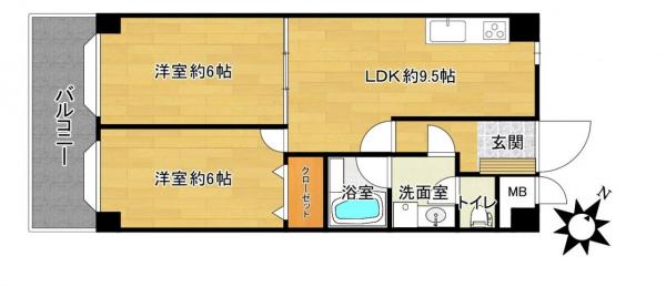 中古マンション 福岡市博多区大博町 福岡市箱崎線中洲川端駅 2180万円