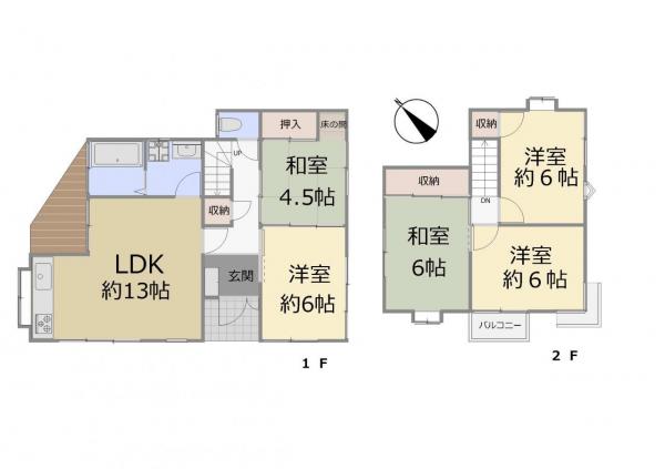 唐原5丁目戸建 間取り図 