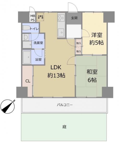 エバーライフ箱崎第３ 間取り図 