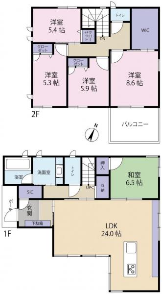 香椎照葉７丁目戸建 間取り図 