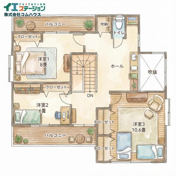 小笹1丁目戸建 間取り図 