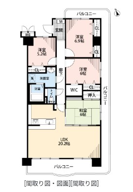 サントノーレ福岡東 間取り図 