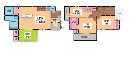 多々良2丁目新築戸建 間取り図 