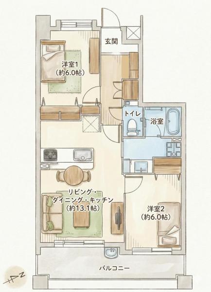 ヒューマインド博多駅東ネクスタイル 間取り図 