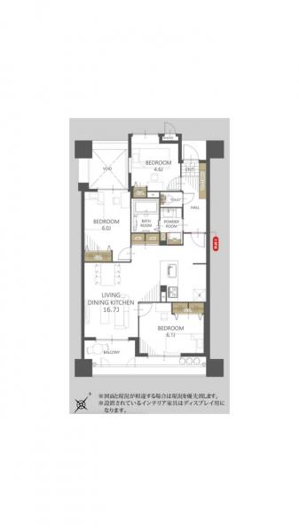 アクロス博多セントラルパーク 間取り図 