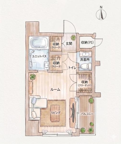 ドミエスポワール南福岡 間取り図 