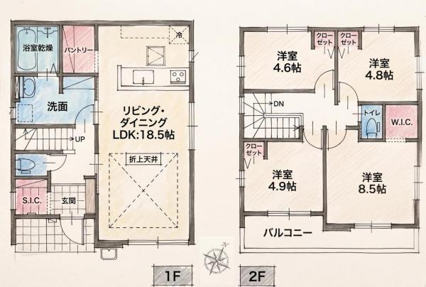 新築戸建 福岡市東区八田３丁目 JR香椎線舞松原駅 4,698万円