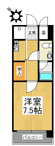 エステートモア大橋 間取り図 