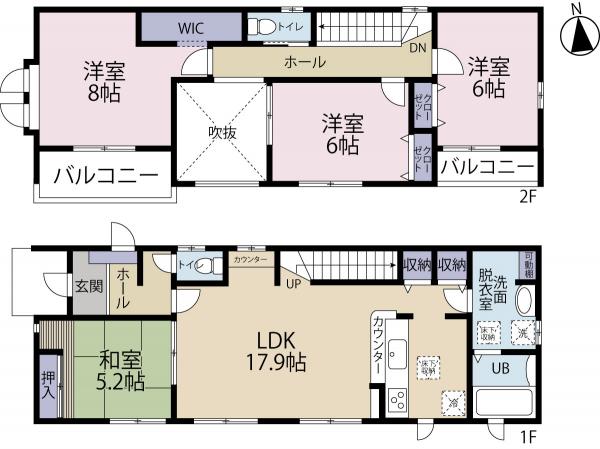 新築戸建 福岡県福岡市博多区浦田1丁目17-20 JR香椎線須恵中央駅 3298万円