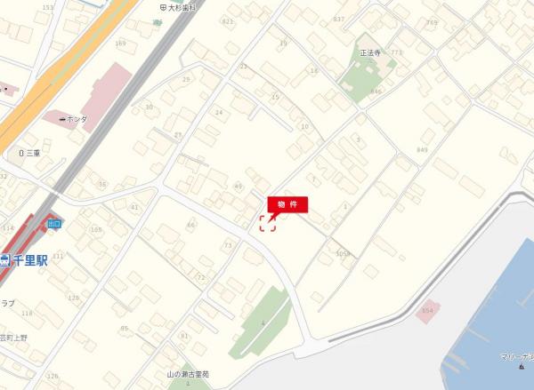 河芸町上野 現地案内図 