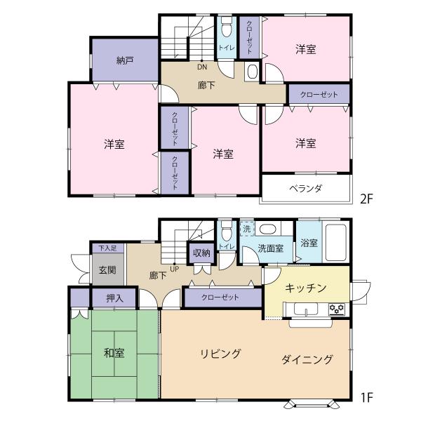中古戸建 中間市大辻町 筑豊電鉄筑豊香月駅 1100万円