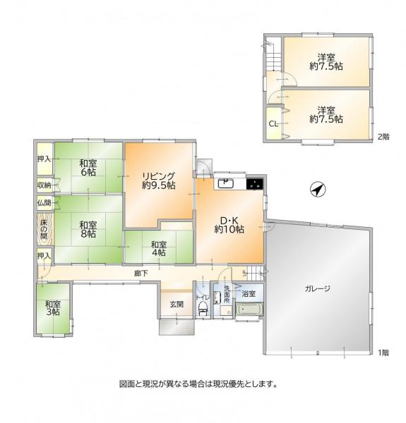 中古戸建 中間市東中間2丁目 筑豊電鉄東中間駅 1780万円