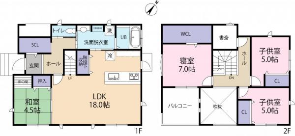 中古戸建 北九州市八幡西区東鳴水5丁目 JR鹿児島本線黒崎駅 3380万円