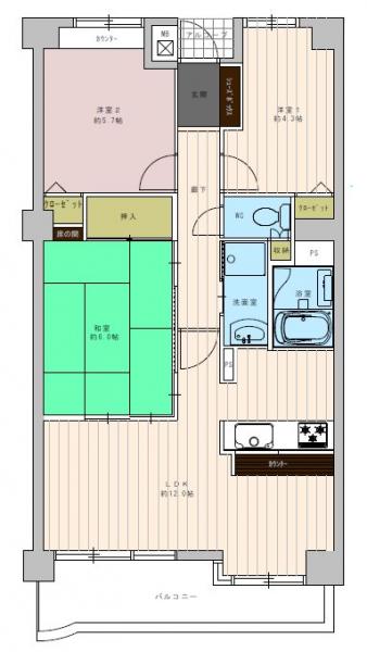 中古マンション 群馬県前橋市下石倉町18-1 JR両毛線新前橋駅 1430万円
