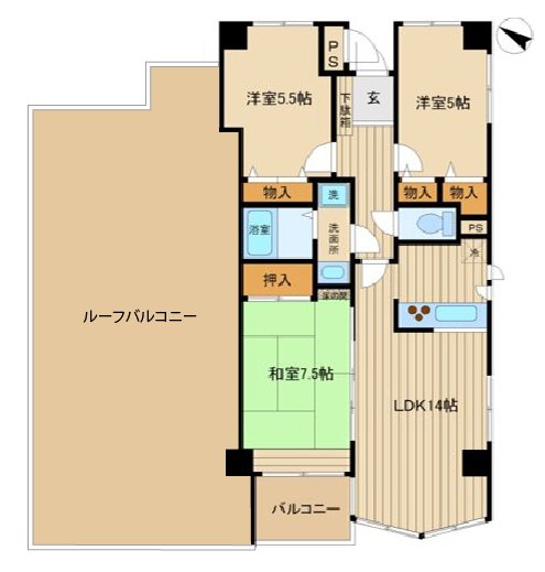 中古マンション 高崎市末広町 JR信越本線北高崎駅 1480万円