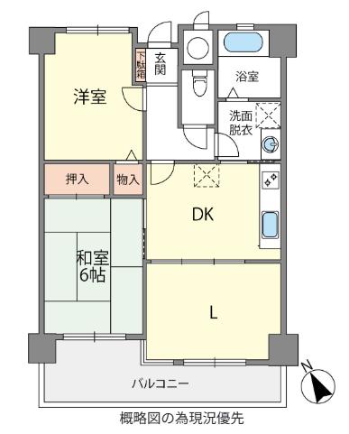 ロワールマンション西大橋2 間取り図 