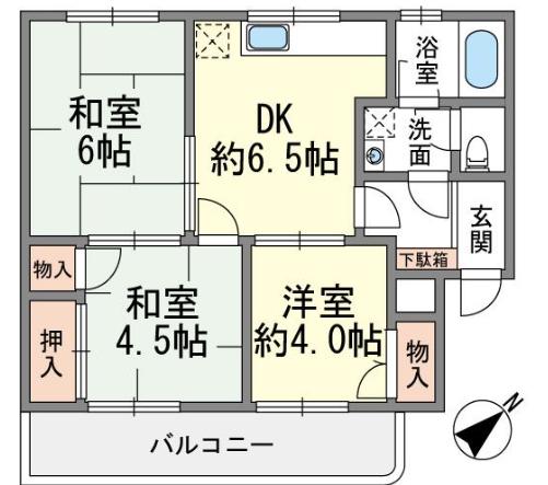 エメラルドマンション清水 間取り図 