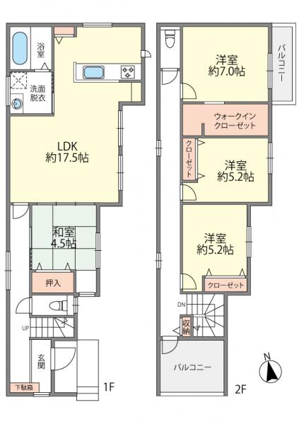 樋井川６丁目新築戸建　 間取り図 