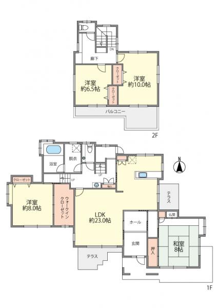 長尾４丁目中古戸建 間取り図 