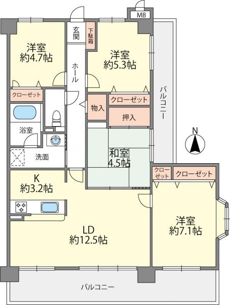 中古マンション 春日市小倉３丁目69-2 西鉄天神大牟田線雑餉隈駅 1,999万円