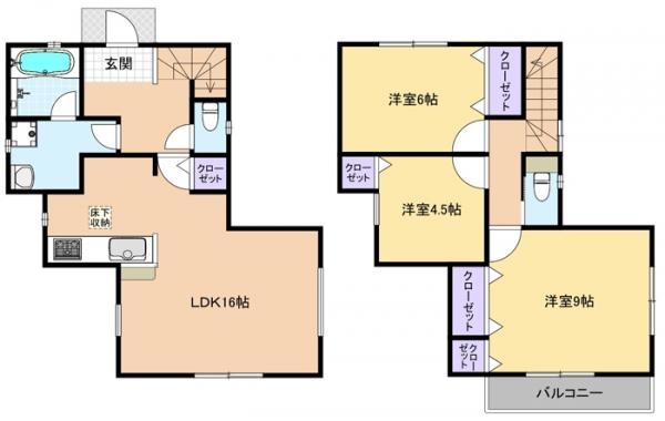 新築戸建 東久留米市幸町4丁目 西武池袋線清瀬駅 3280万円