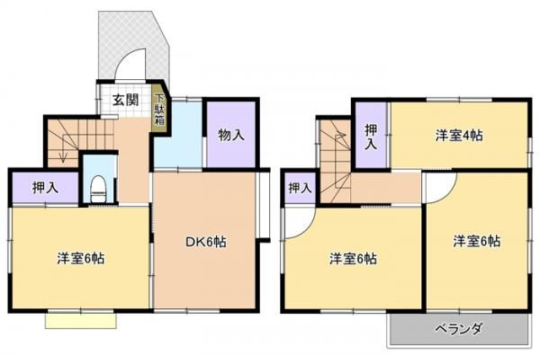 中古戸建 東大和市新堀2丁目 西武国分寺線小川駅 1280万円