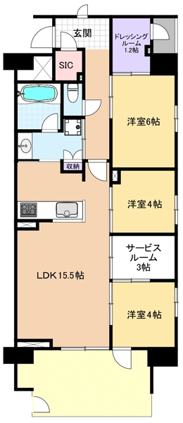 クリオ清瀬元町 間取り図 