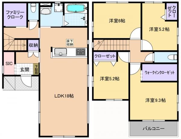 松山3丁目 間取り図 