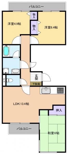 コーカスS 間取り図 