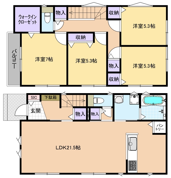 野塩1丁目 参考プラン間取図