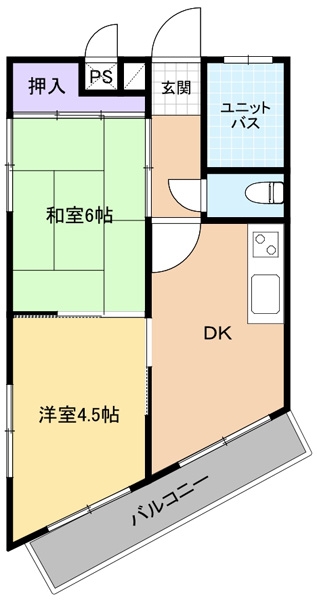 シティ・コーポパルナス東久留米 間取り図 
