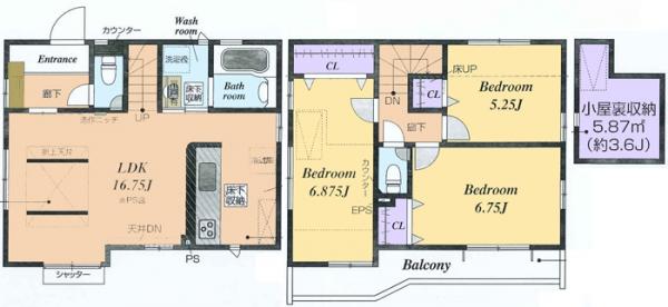 新築戸建 東久留米市前沢3丁目5-27 西武新宿線花小金井駅 4,280万円