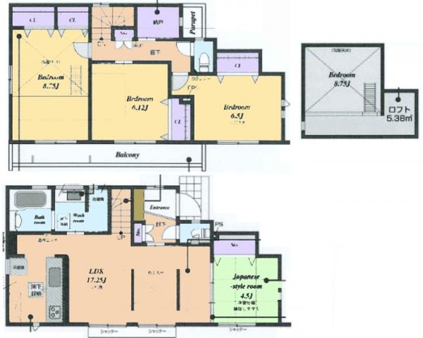 新築戸建 東久留米市前沢３丁目５ 西武新宿線花小金井駅 5,380万円