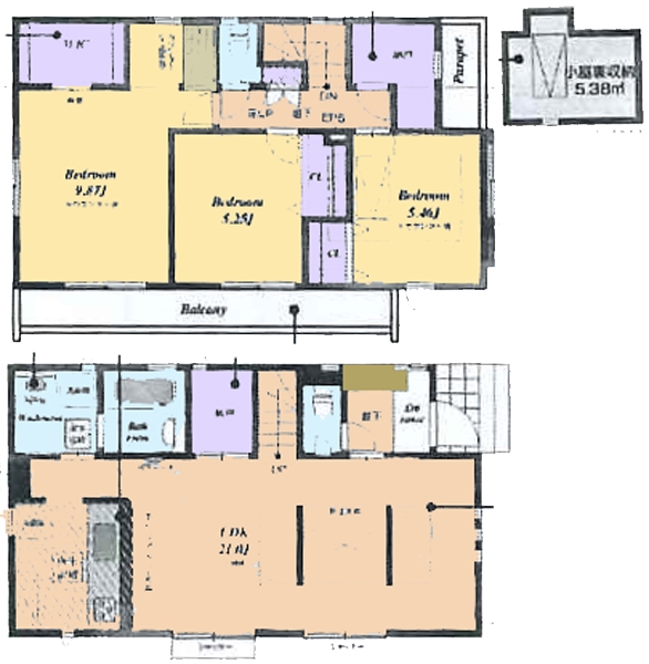 新築戸建 東久留米市前沢３丁目５ 西武新宿線花小金井駅 5,230万円