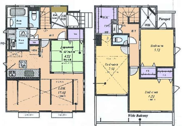 新築戸建 東久留米市下里5丁目4-11 西武池袋線東久留米駅 4,380万円