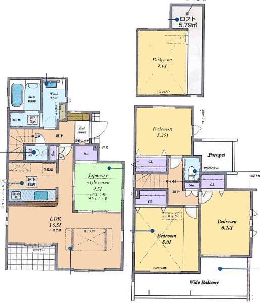 新築戸建 東久留米市金山町１丁目 西武池袋線東久留米駅 5,580万円