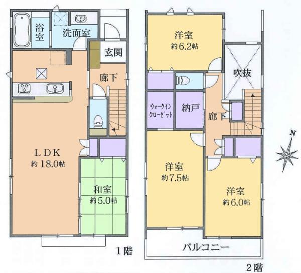 新築戸建 東久留米市中央町４丁目 西武池袋線ひばりヶ丘駅 5,480万円