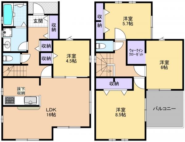 新築戸建 新座市西堀２丁目 西武池袋線清瀬駅 3,980万円