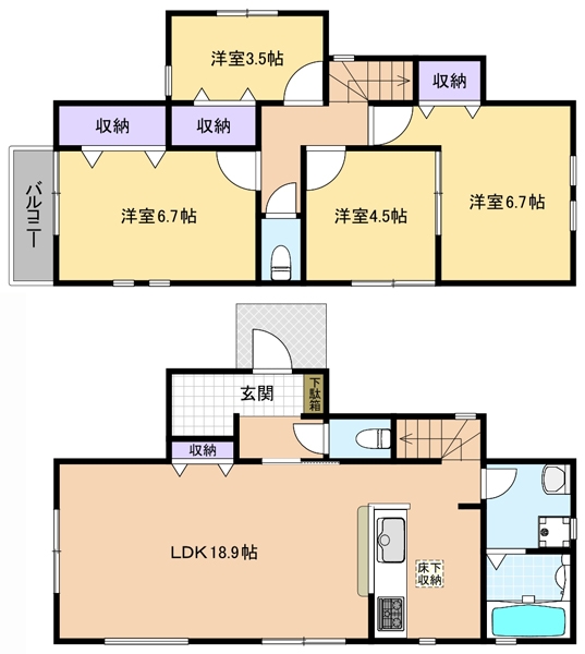 八幡町３丁目 間取り図 